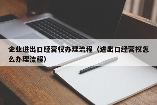 企业进出口经营权办理流程（进出口经营权怎么办理流程）