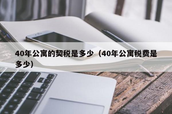 40年公寓的契税是多少（40年公寓税费是多少）