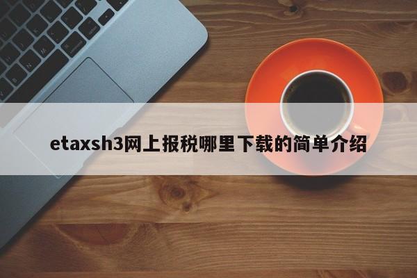 etaxsh3网上报税哪里下载的简单介绍