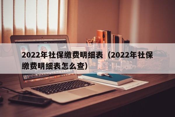 2022年社保缴费明细表（2022年社保缴费明细表怎么查）