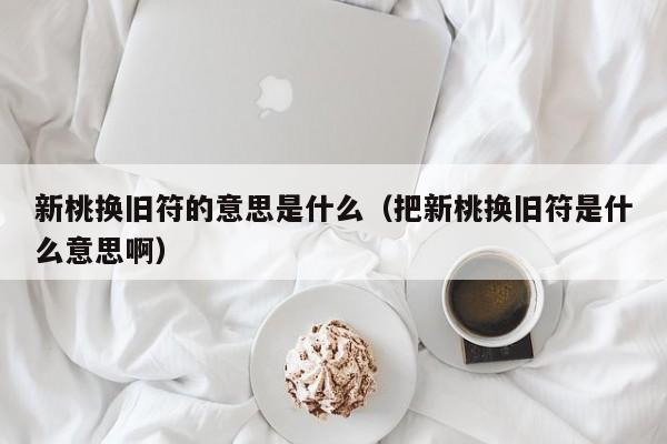 新桃换旧符的意思是什么（把新桃换旧符是什么意思啊）